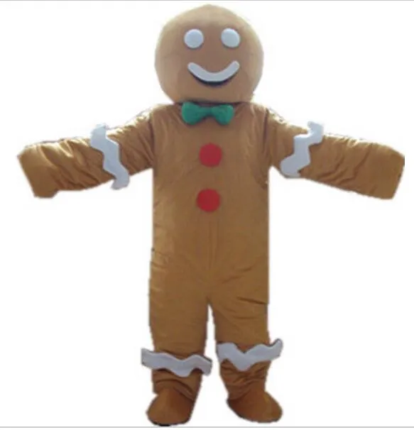 Gingerbread man Monster Mascot Costume Lovely cookies boy Cospaly Cartoon animal Character adult Halloween party costume Carnival Costume