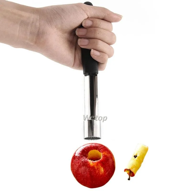 Изготовление из нержавеющей стали Core Corever Fruit Pear Tool Corer Easy Twist Kitchen Bar Аксессуары
