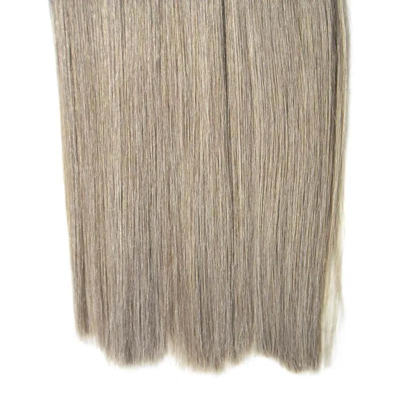 Silver Ombre Micro Loop Ring Hårförlängningar 300g 1g / s 300s Grå Remy Micro Bead Hair Extensions T1b / Gray Micro Link Mänskliga hårförlängningar