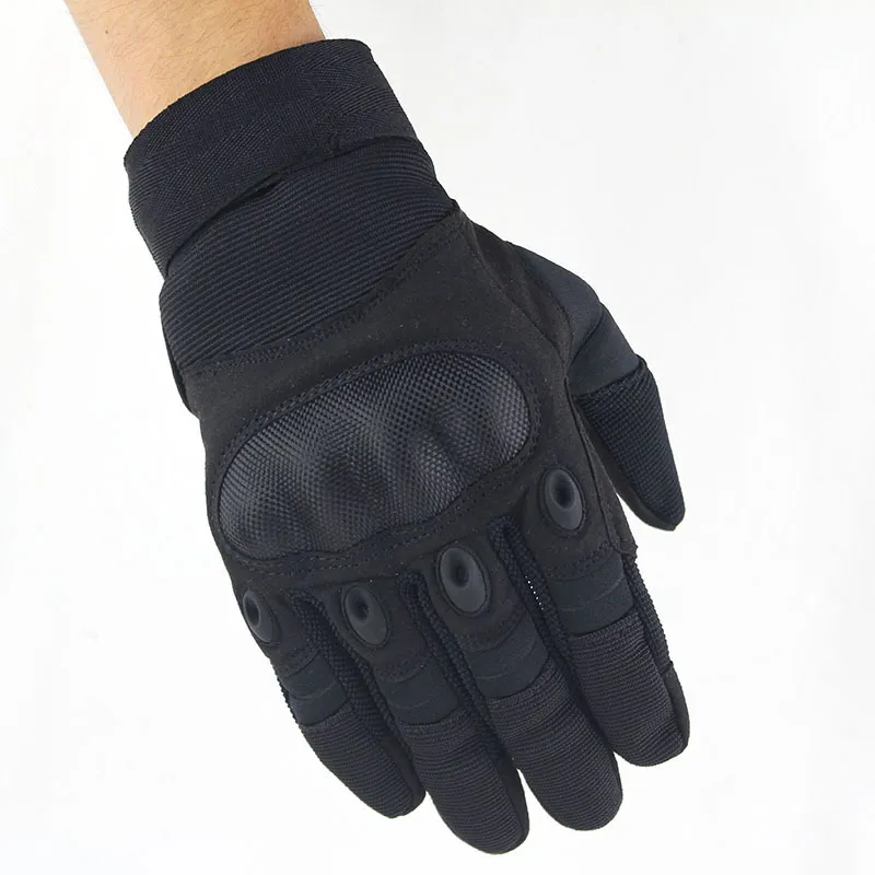 Guanti da esterno touchscreen guanti da polso in pelle dura con pettorali per il combattimento touchscreen