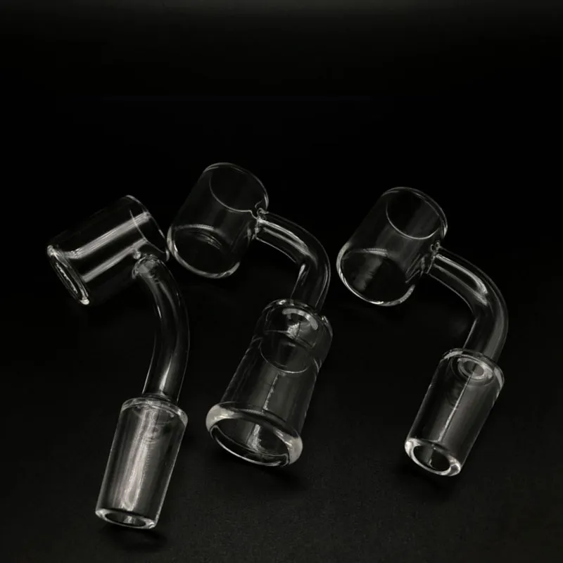 Date 2mm d'épaisseur plat Top Quartz Banger avec verre Carb Cap 10mm 14mm 18mm mâle femelle 45 90 degrés Quartz Bangers ongles