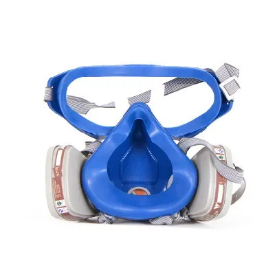 Freeshipping Ny stil kostym respiratormålning Spruta ansiktsgasmask med skyddsglasögon