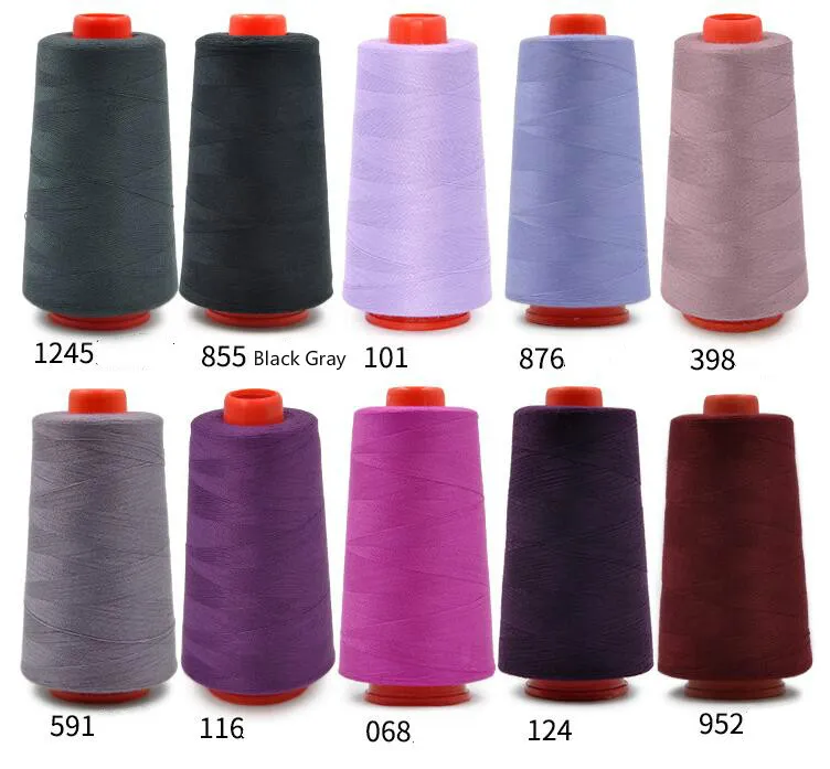 3000 yards / pcs Hoge snelheid naaien draad Polyester naaien thread type handmatige lijn 402 -Embroidery thread gratis schip