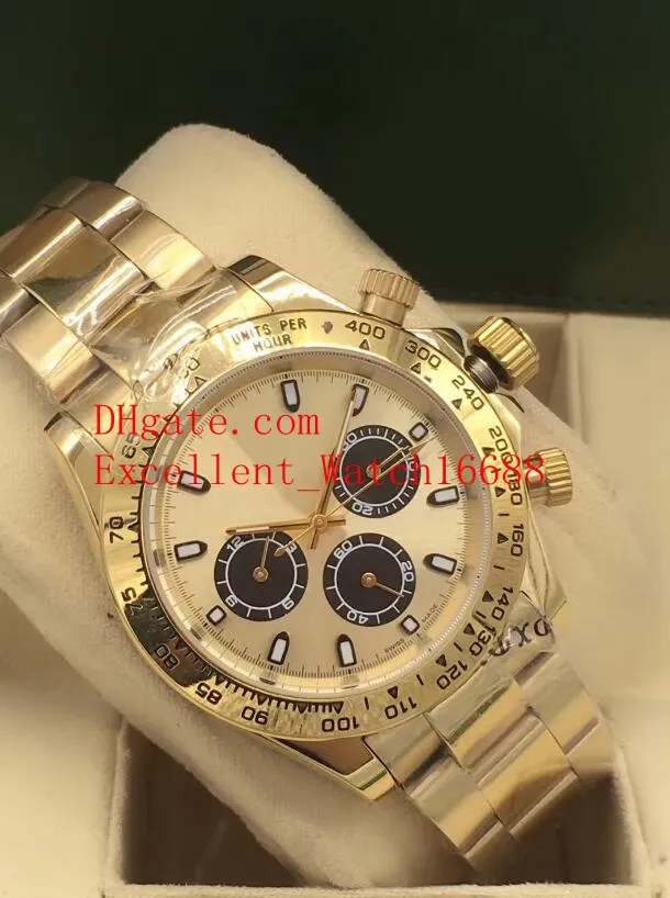 3 style zegarki modowe 40 mm 116508 116503 18k żółte złoto Azja 2813 Automatyczna mechaniczna zegarek ze stali nierdzewnej na rękę 272g