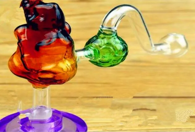 Vaso da calcio Panda ﾠ, accessori bong in vetro all'ingrosso, fumo di pipa ad acqua in vetro, spedizione gratuita