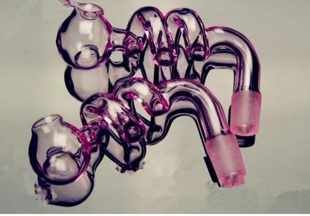 Olla espiral rosa ﾠ, accesorios de bongs de vidrio al por mayor, pipa de agua de vidrio para fumar, envío gratis