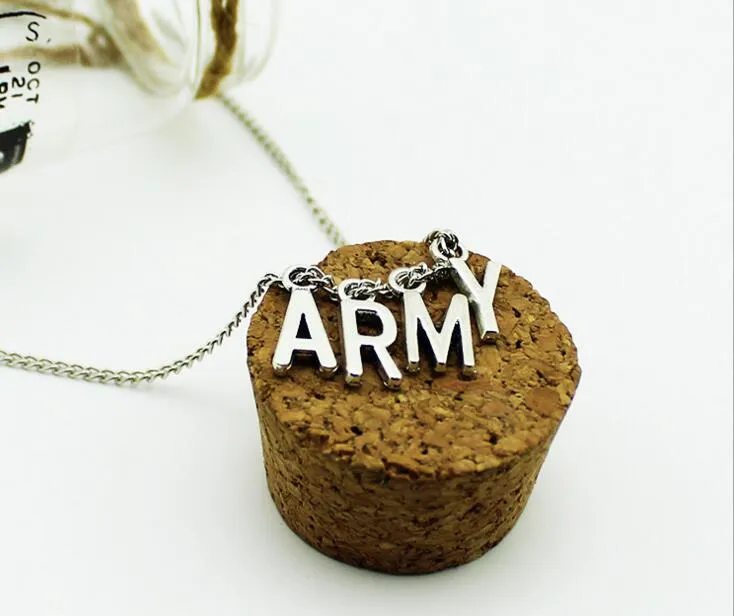 Fashion KPOP BTS Jimin Necklace Bangtan Boys ARMY ARMY Pendant KOOK JIMIN V SUGA5051487