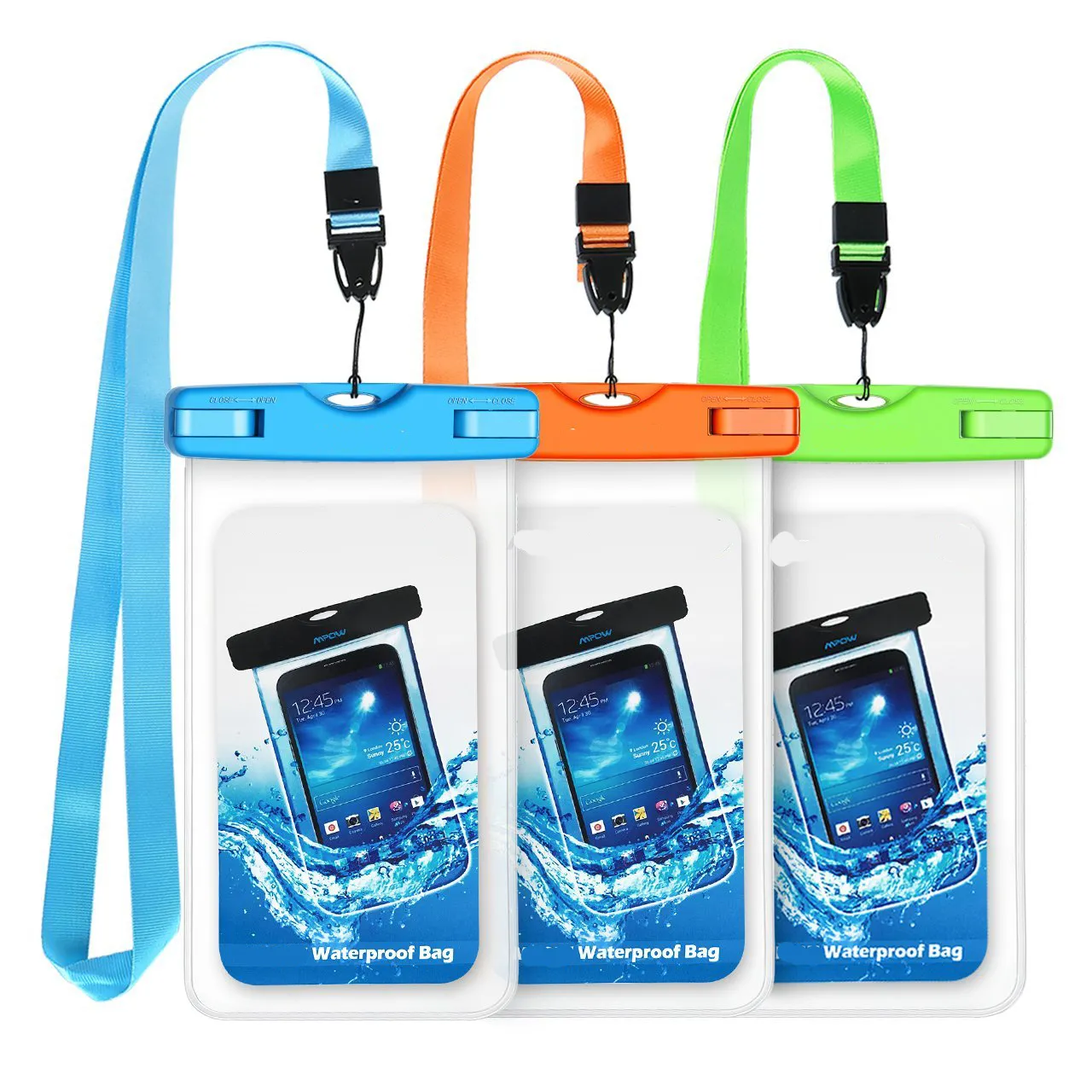 Waterdichte mobiele telefoonhoes, universeel telefoonzakje onderwater telefoonhoes voor iPhone X/8/8P/7/7P, Samsung Galaxy S9/S9P/S8/S8P/Note 8