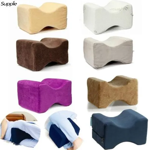 Memory Foam Knee Leg Pillow Bed Cushion Pain Relief Sleep Posture Support Knee Orthopedic Pillow Massage Foot Care Tool