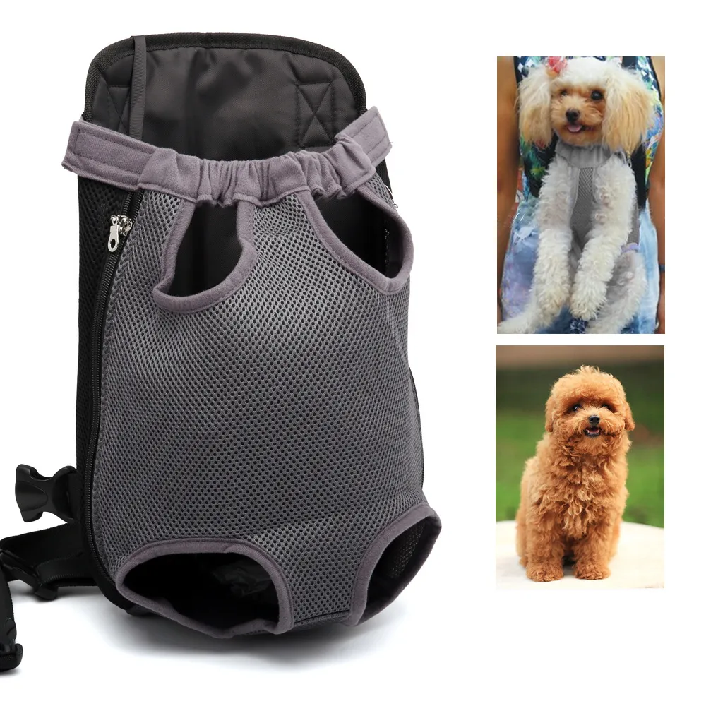 Small Pet Dog Carrier Backpack Sling Mesh Travel Dog Backpack Puppy Bags Shoulder Bag Chest Pack Out Portable Dog Carrier Pets