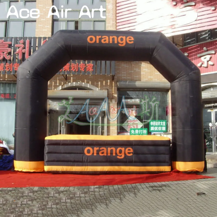 Vente entièrement arc gonflable Bar kiosk stand avec compteur de bar avec un bureau de bar pour la publicité et la fête