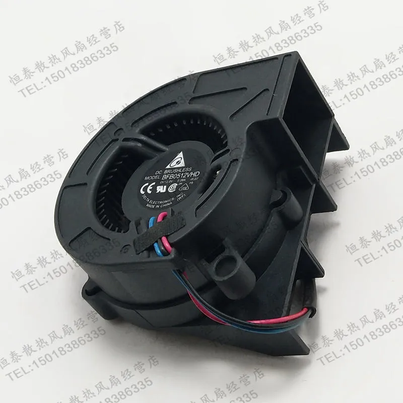 Delta BFB0512VHD 3-Wire Projektor Dmuchawa 12 V 0.28A Turbo Cooler