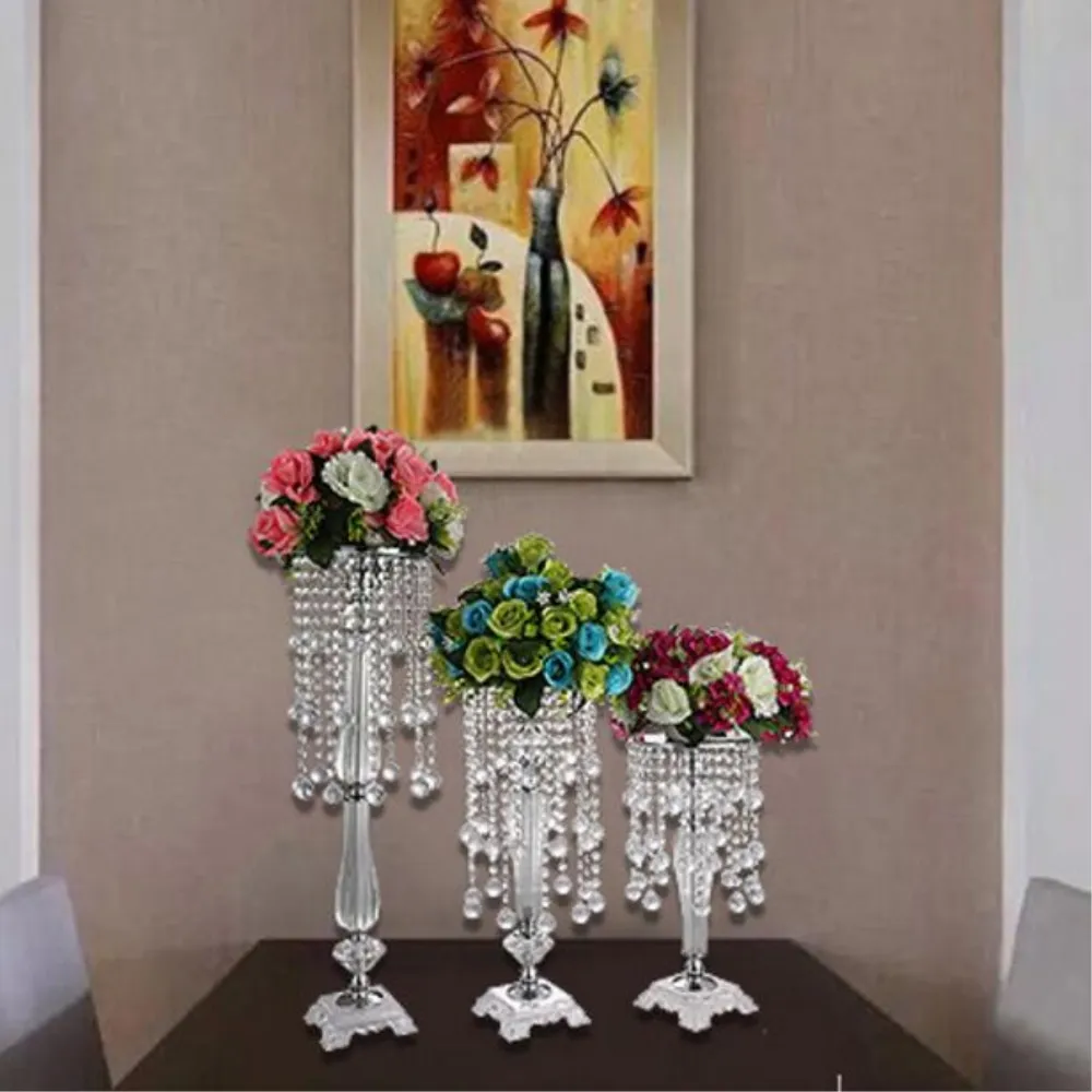 Acrylic Wedding Centerpiece Event Party Road Lead Hem Blomma Rack Dekoration 3 Storlek 1 = 10 st