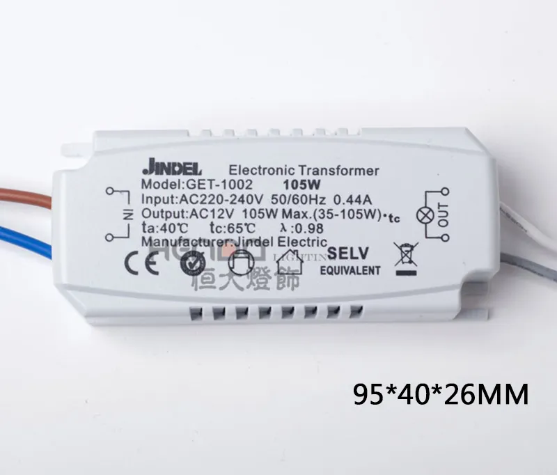 Jindel – Transformateur Électronique Ac220v Ac12v, Pour Lampe À Perles  Halogènes, Tasse 60w 80w 105w 120w 160w - Transformateurs D'éclairage -  AliExpress