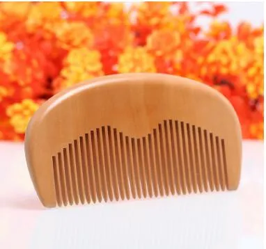 Пользовательские Private Label Customized Combs лазерной гравировкой Вуд Comb Борода Гребень деревянный гребень волос Мужчины Уход Бизнес подарки