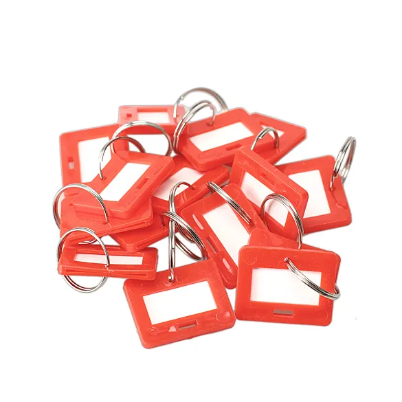 New Arrival plastic Men Keychain Luggage Key s mix Style ID Label Name Colorful Key s Split Ring Keychains4225030