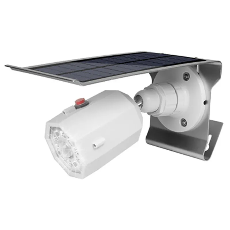 Solar Powered Simulat Camera Light 10 LED 500LM Czujnik ruchu Czujnik Światła Ściana Zewnętrzna Wodoodporna Energooszczędna Lampa Street Yard Ścieżka