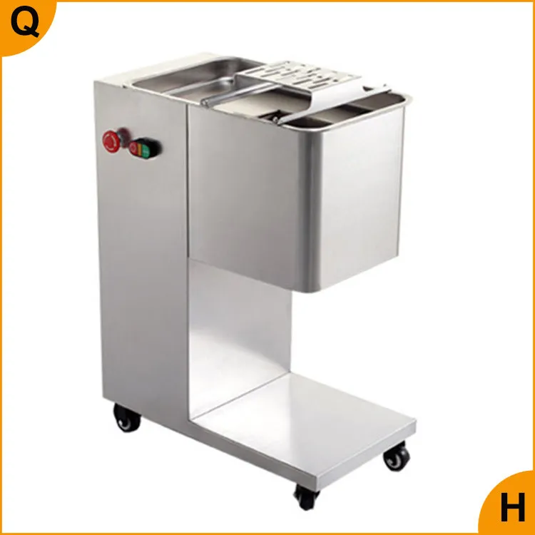 Qihang_top 500 kg elektrischer Fleischschneider aus Edelstahl, automatische Fleischschneidemaschine, kommerzielle Fleischwölfe für Restaurants