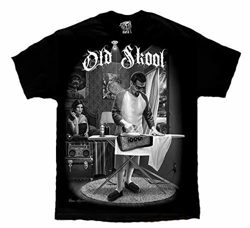 Short Sleeve T Shirt Old School Cholo Gangster Lowrider Chicano
