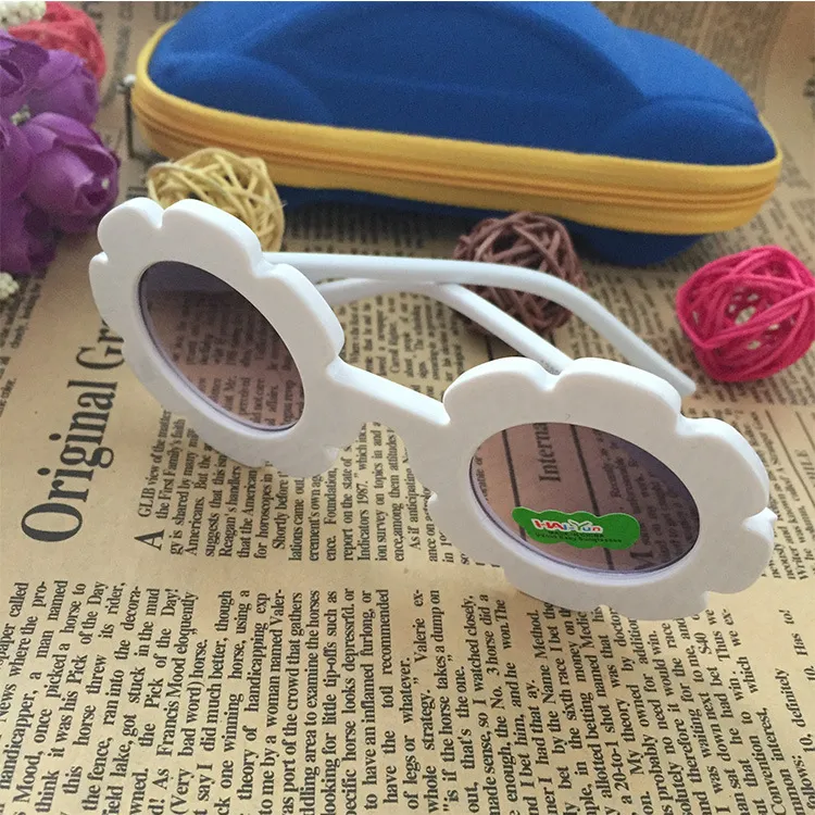 2018 girl sunglasses Child Round Flower Sun Glasses Eyewear Kids Baby Sun glasses Boys Girls student kid sunglasses4163148