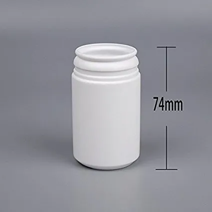 snap secure easy-pulling lid bottle, 80ml white candy Plastic Pill plastic containers