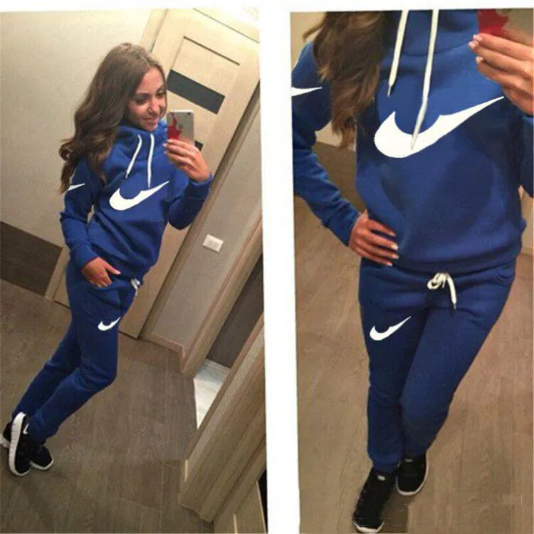 Women's Sport Suits 2019 Brand New Tracksuit for women sweatshirt and  Joggers sets Plus Size Autumn Winter Coat svitshot hoodie