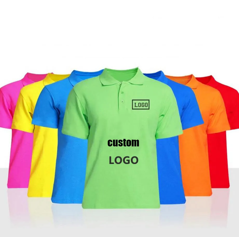 Reverspersonal-Polouniform aus reiner Baumwolle, individuelles Herren-T-Shirt, Kultur-Werbeshirt, bedrucktes Logo, individuelle Anpassung