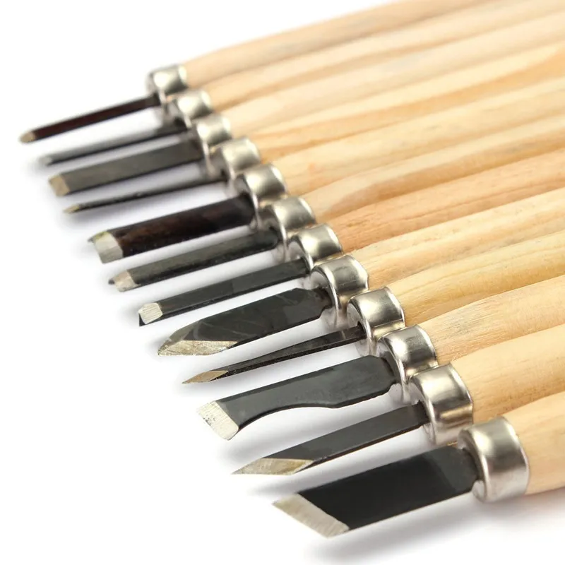 Wood Chisels Set Hand Carving Tool Sets With Wooden Handles For DIY ...