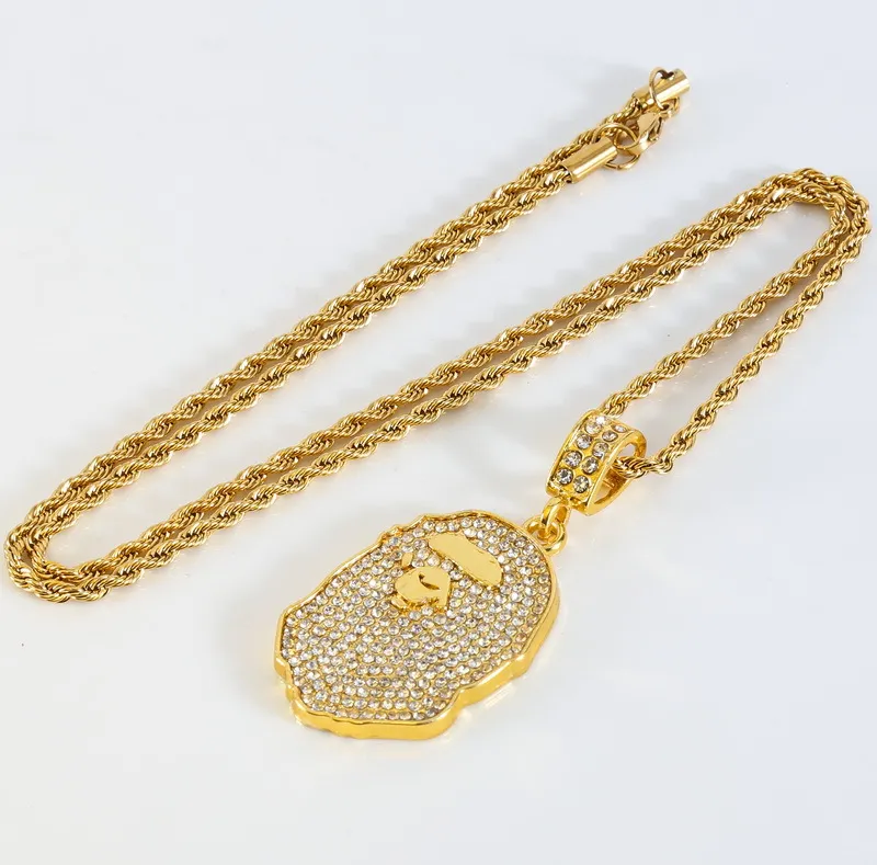 2018 хип-хоп новая мода ожерелье, мода баланс оплаты ожерелье индивидуальность полный алмазный кулон подарок аксессуары фабрика.