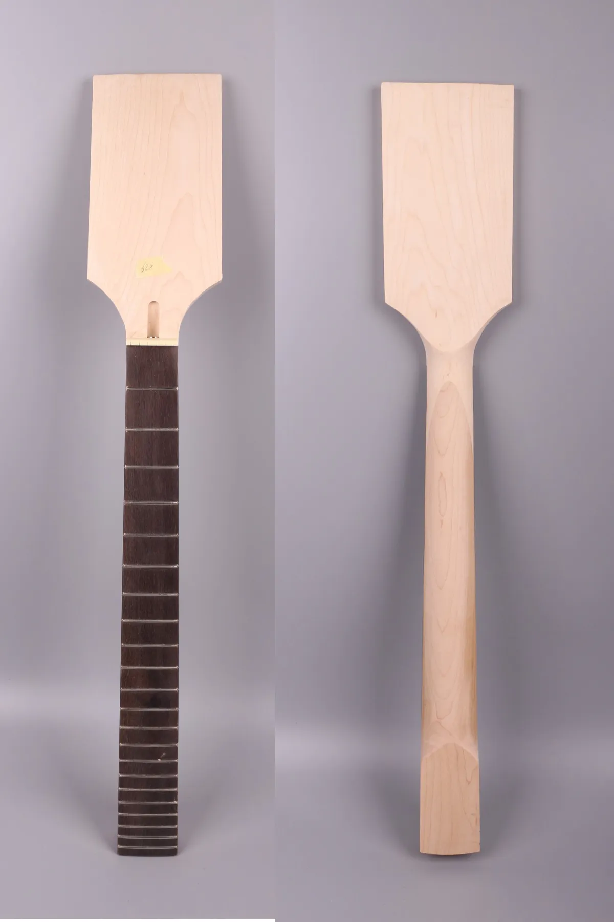 Niedokończony Electric Guitar Neck Niedokończony Paddle Headstock 22 Fret 24.75 Cal Maple Wood Electric Guitar Wymiana kratownicy # 4
