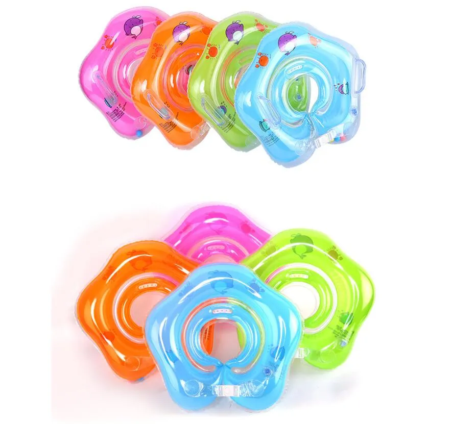 Nieuwe opblaasbare baby zwemmende nek ring baby tube ring veiligheid baby hals vlotter cirkel voor zwemmen zwemmen accessoires