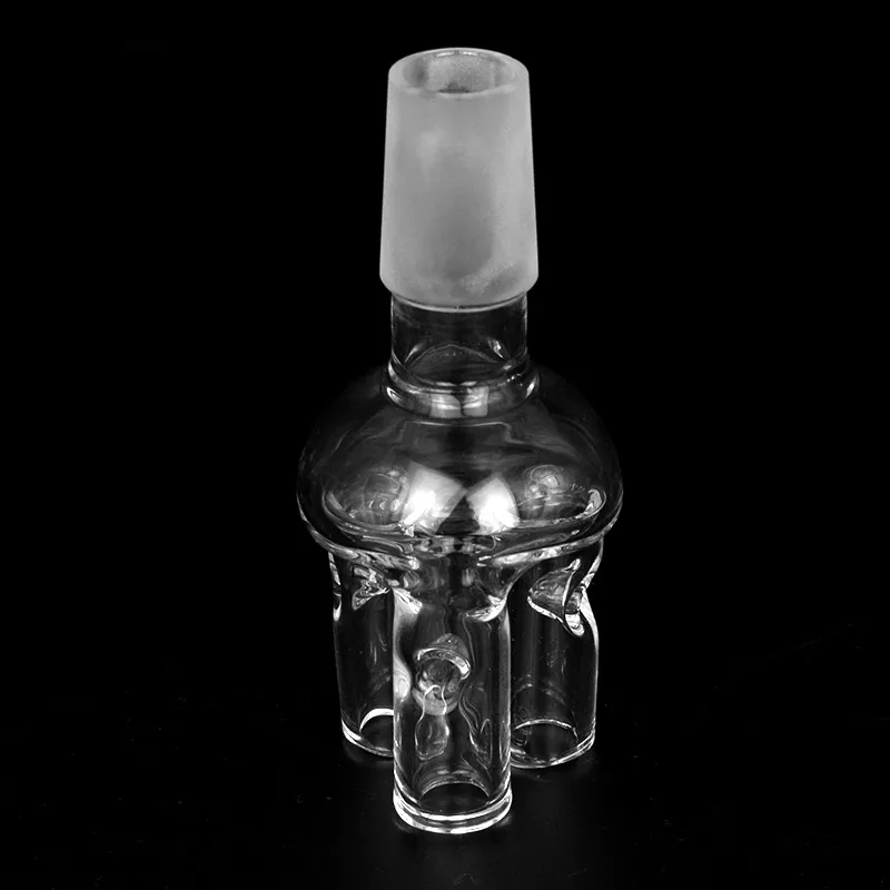 3 Arms Taster Bowl Smoke Tillbehör för glasvattor 14 / 18mm Man Joint Glass Revolver Bowl