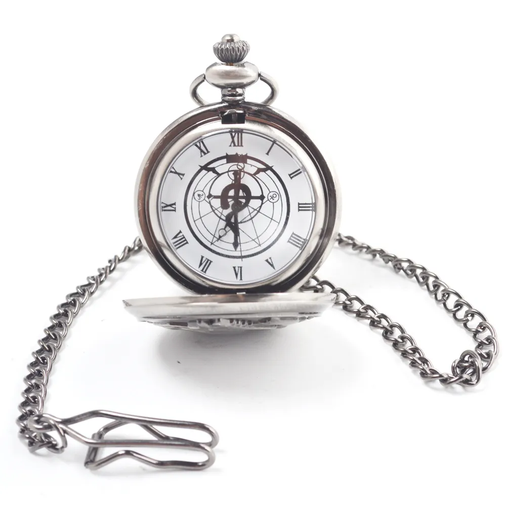 Hele lot Mix Quartz horloges ketting brons anime alchemist alchemist pocket horloges met cadeaubox8663965