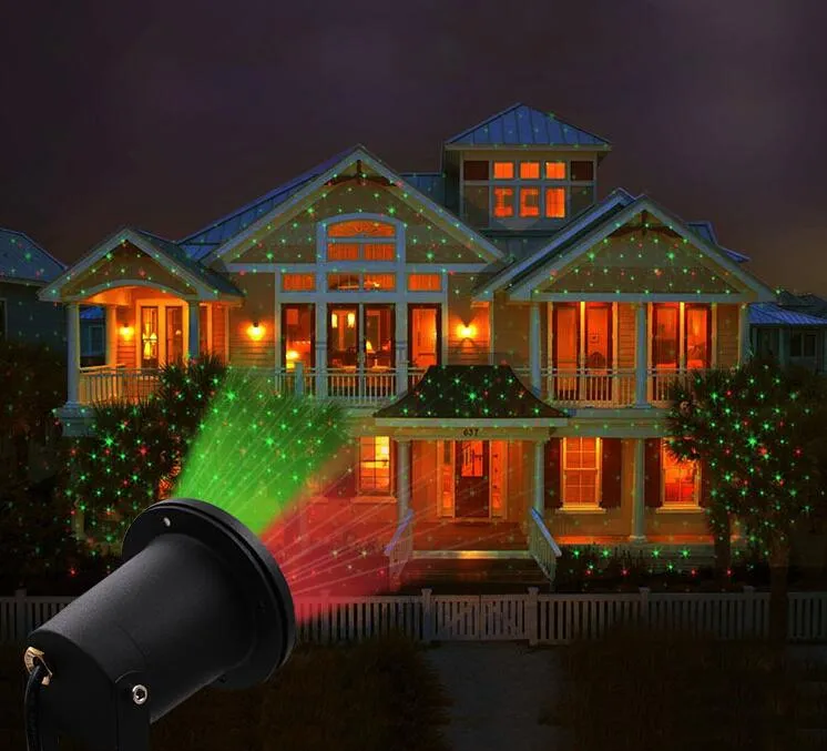 Christmas Light Projector with Red and Green Rotating Laser Lights,Wireless  Remote Control 