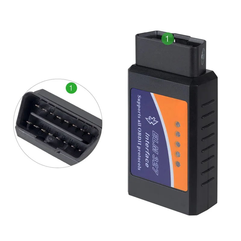 ELM327 OBD2 OBDII BLUETOOTH 5.1 iOS Android Windows 용 스캐너 어댑터 코드 리더, 자동 자동차 진단 코드 리더 스캐닝 도구