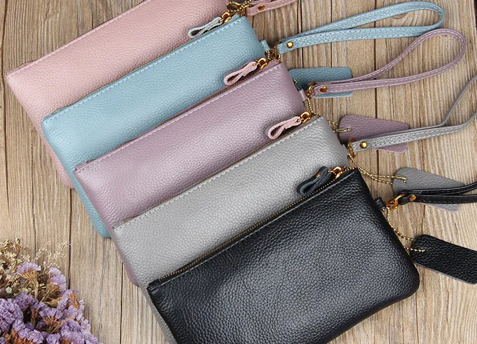 Portafogli firmati da donna di alta qualità ape in vera pelle di mucca stile lungo pochette da donna casual moda femminile borse popolari no495225P