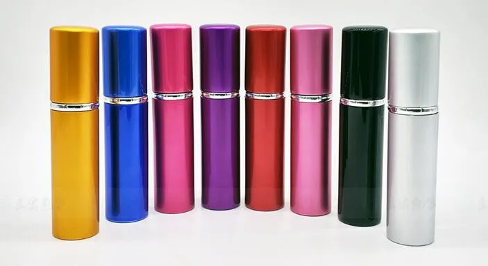 Hot Selling 5ml Mini Portable Refillable Perfume Aluminum Atomizer Spray Bottle &Traveler Empty Bottles For Cosmetics