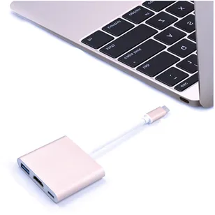 USB 3.1 Hub USB-C USB 3.0 / HDMI / C Tipi Dişi Şarj Noktası OTG Adaptör Mac için