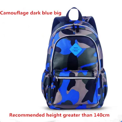 2018 Crianças Mochila Camuflagem Nylon Sacos De Escola À Prova D 'Água para Meninos Das Meninas Ortopédicos Crianças Mochila Crianças Saco Grau 1 - 6 Mochila Escolar