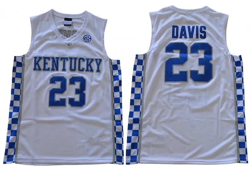 Kentucky Wildcats Jersey College Basketball Devin Booker John Wall Anthony Davis Karl-Anthony Towns DeMarcus Cousins Malik Monk Fox Blue Men