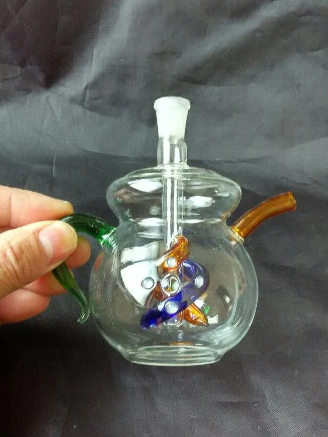 Teapot shaped kettle Wholesale Glass bongs Oil Burner Glass Water Pipes Oil Rigs Smoking Rigs