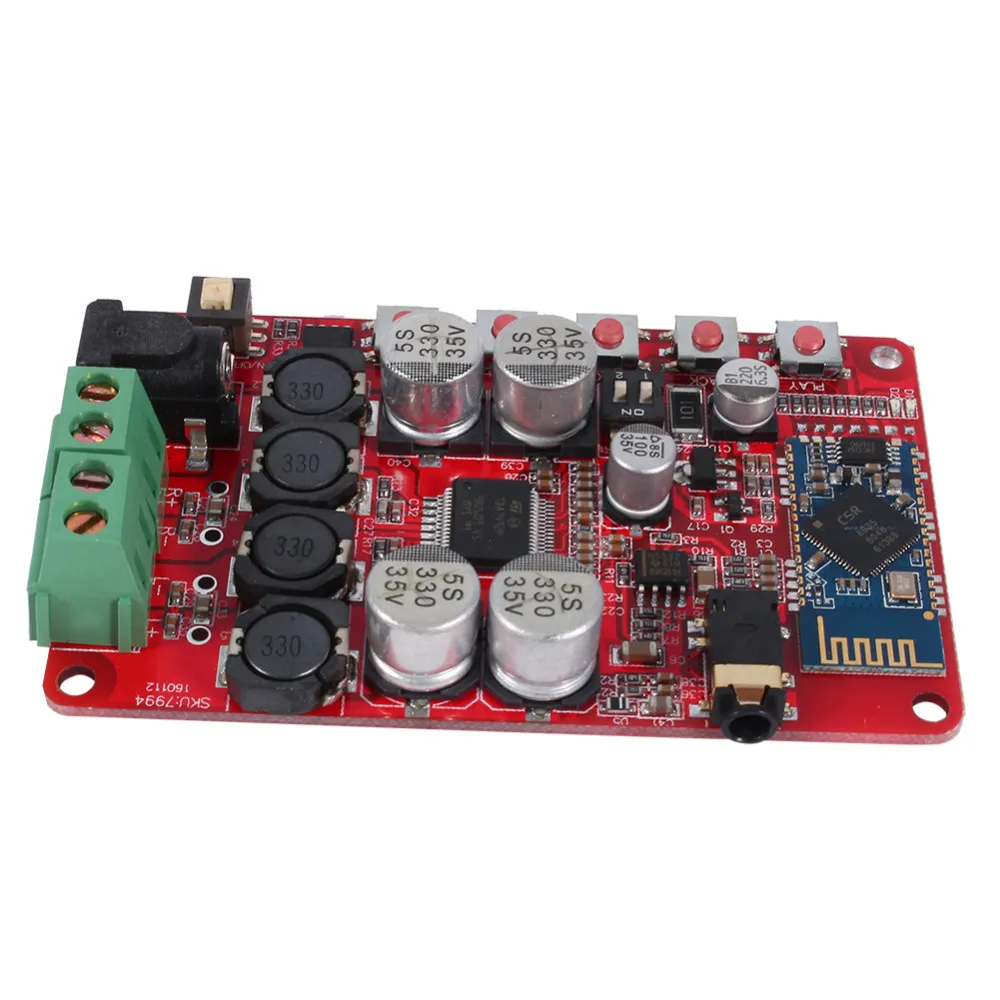 TDA7492P Draadloze Bluetooth 4.0 Audio-ontvanger Eindversterker Board Module met AUX-ingang en schakelfunctie