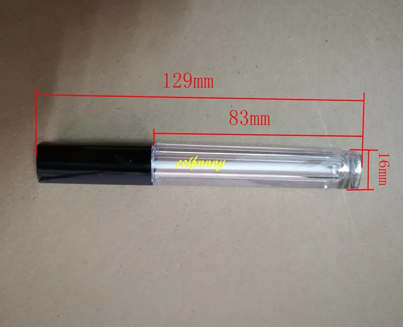 التي / الكثير لمعان الشفاه أنبوب فارغة 5ML لمعان الشفاه حاوية ماكياج الشفاه حاوية النفط الأنابيب البلاستيكية مربع مع أسعار الجملة