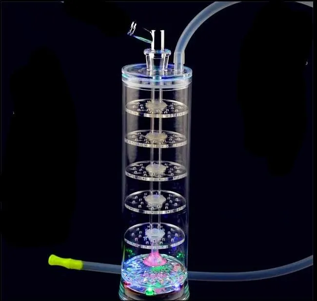 2025 Nya akrylmulti -våningar vattenpipa - Rökande blåsta glashandrör bong glas tobaksskedrör rökande olja