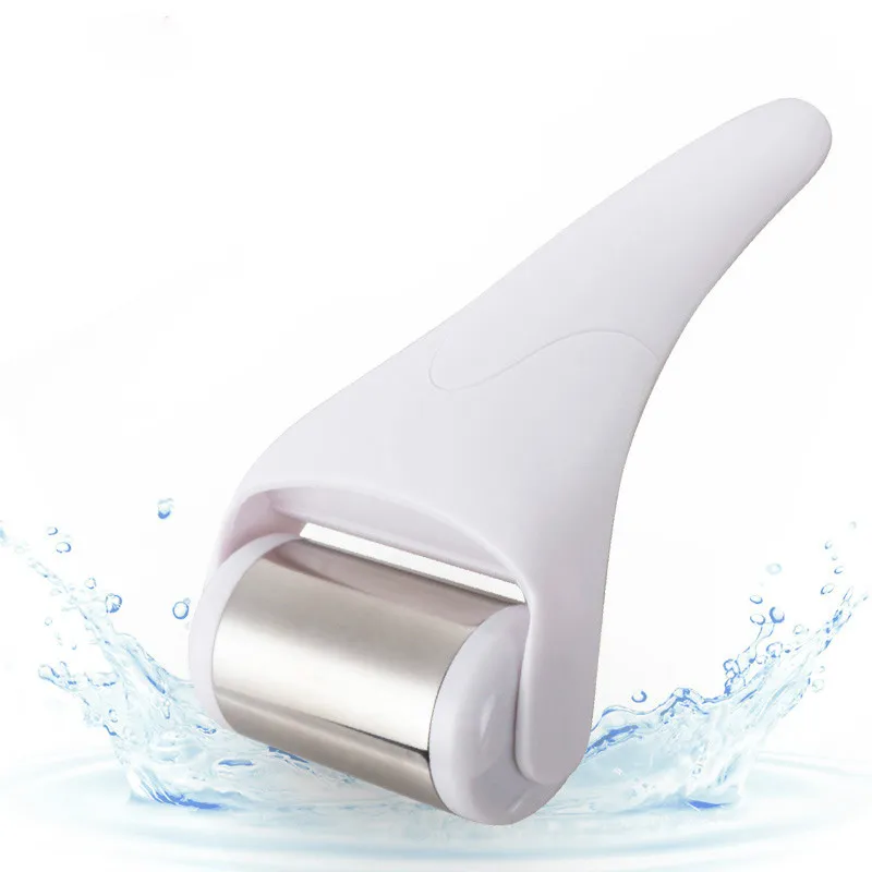 Nieuwe roestvrijstalen kop Skin Cool Face Ice Roller Massage Roller voor gezicht Lichaamsmassage Gezichtshuid Voorkomen van rimpels Huid Cool3685872