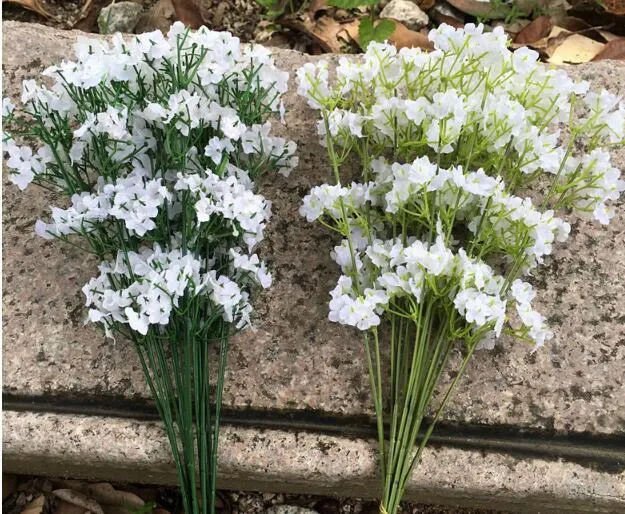 2 색 조화 Gypsophila 아기의 숨을 인공 가짜 실크 꽃 식물 홈 장식 웨딩 장식 무료 Shpping