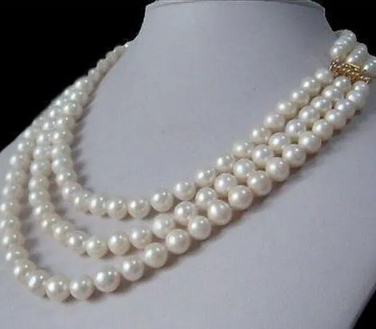 Buy Genuine Handmade Freshwater 20 Inch Pearl Necklace Chain, Gold Silver  Beaded Necklaces Slightly Irregular Round Pearls, Unisex, Mens, Womans  Online in India - Etsy