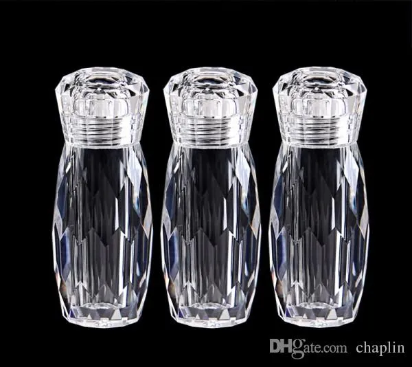 Tube de bouteille vide en acrylique transparent 5 ml 5 g avec couvercles à vis pour perles, nail art, perles de caviar, paillettes, pots de crème de voyage cosmétiques
