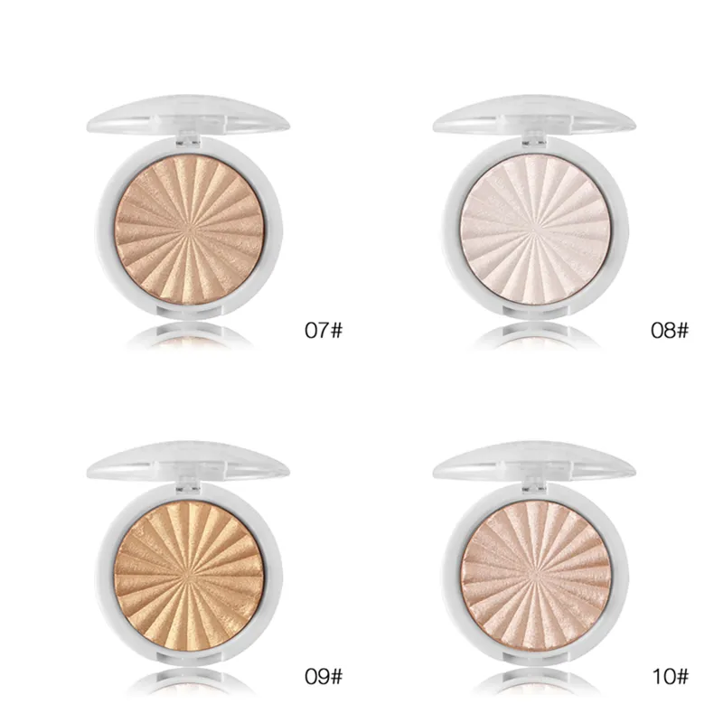 Wholesale 3D Shimmer Powder Highlighter Palette Face Base Illuminator Makeup Bronzers Highlight Contour Silver Golden