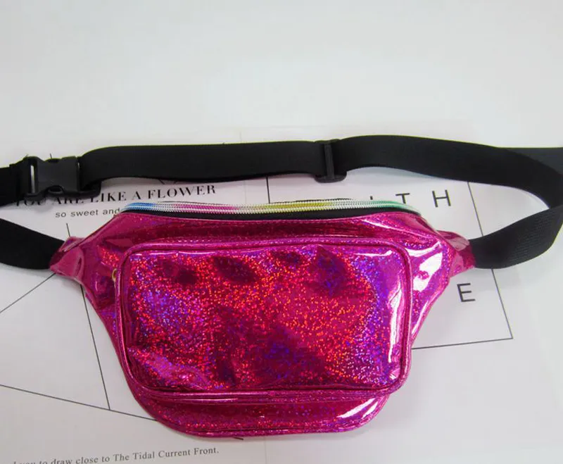 Bolsa de cintura Mulheres lascas Shinny Starry Sky Sparkle Metallic Holography Fanny Pack ES Tamanho 30cmx18cmx7cm